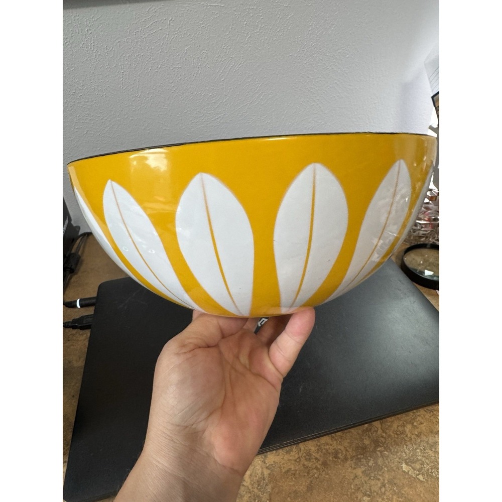 Vintage Catherine Holm Bright Yellow 9.5" Bowl Enamel